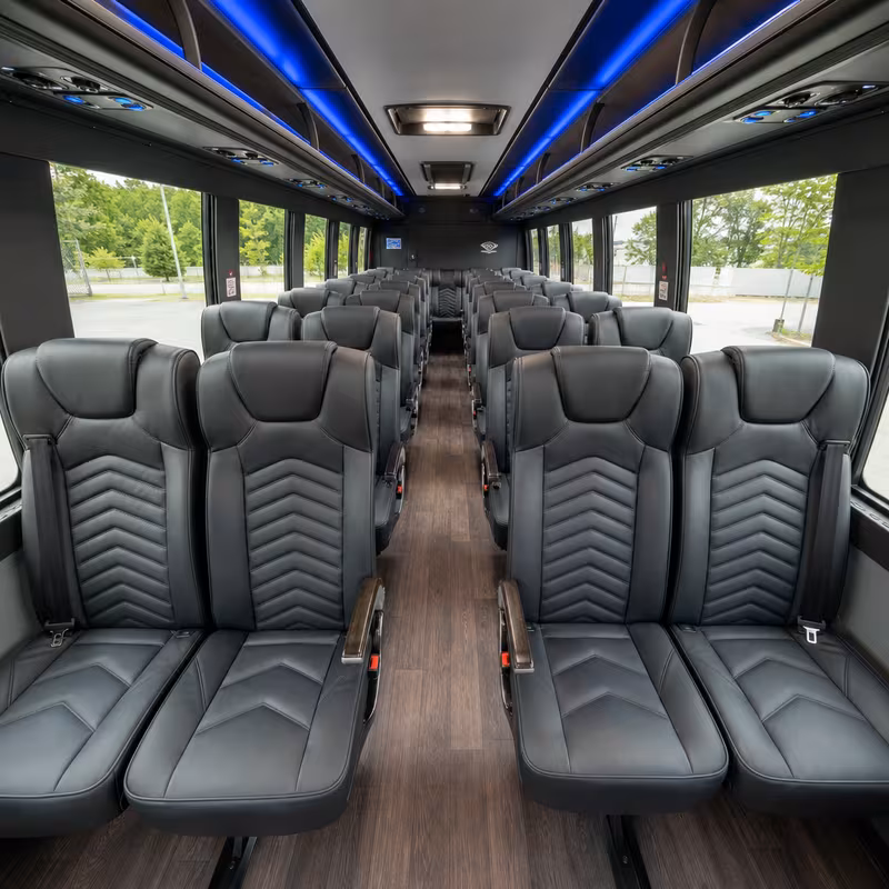 15-35 Passenger Minibus Interior