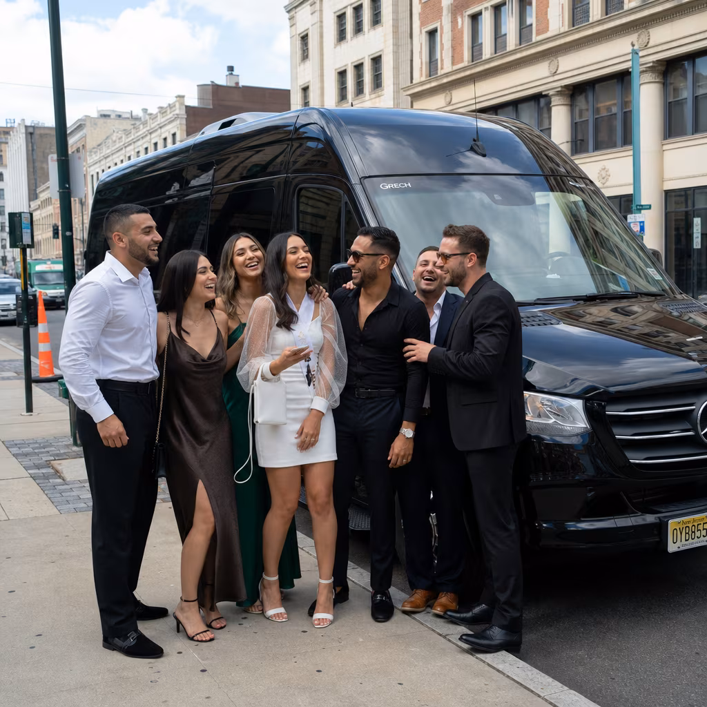 Bachelor and bachelorette party bus