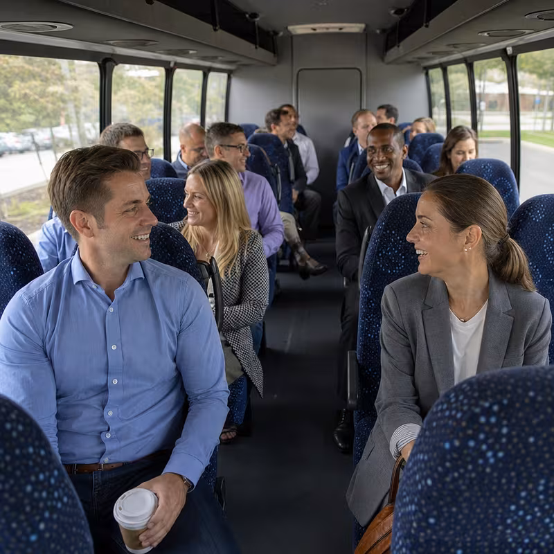 Black Mercedes Sprinter van staged for an Paterson Corporate Transportation group