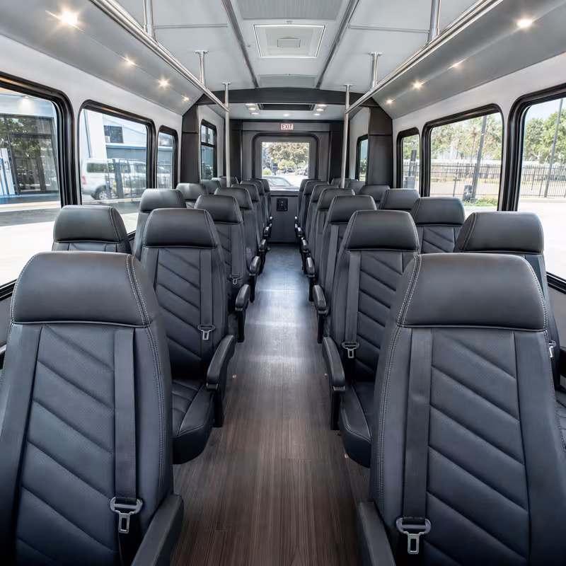 15-35 Passenger Minibus Interior