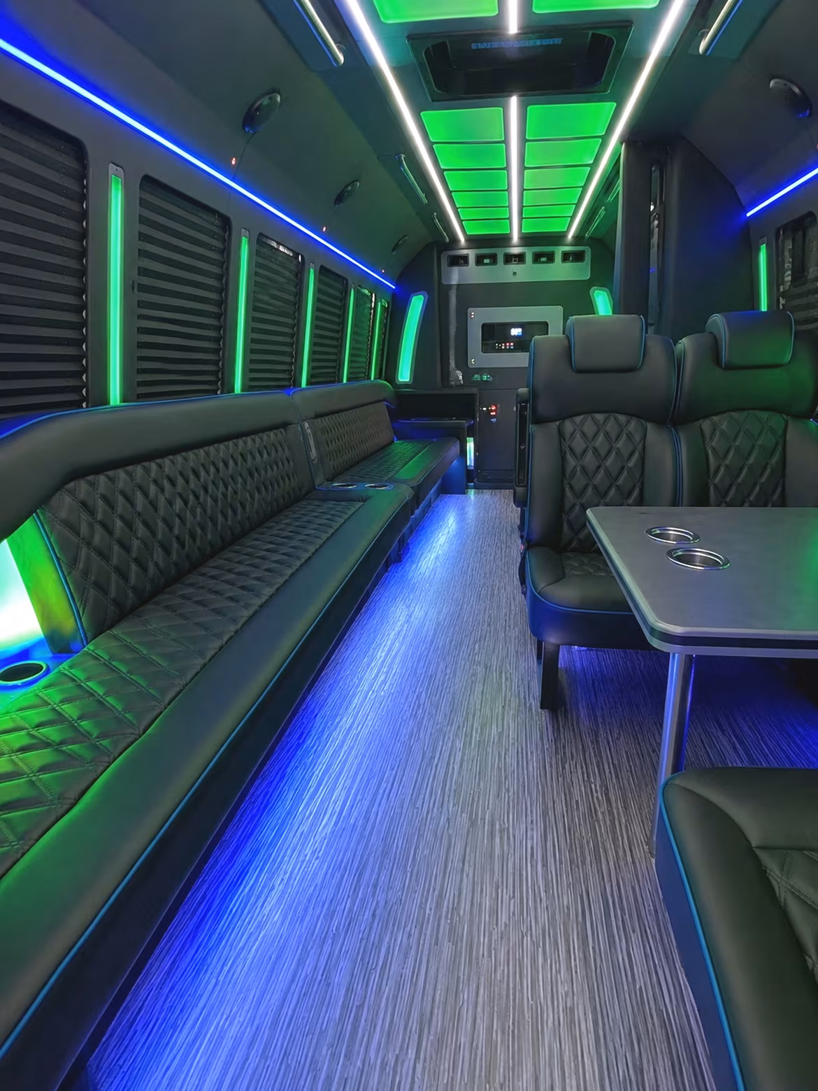 Paterson Concert & Music Festival Transportation party bus interior