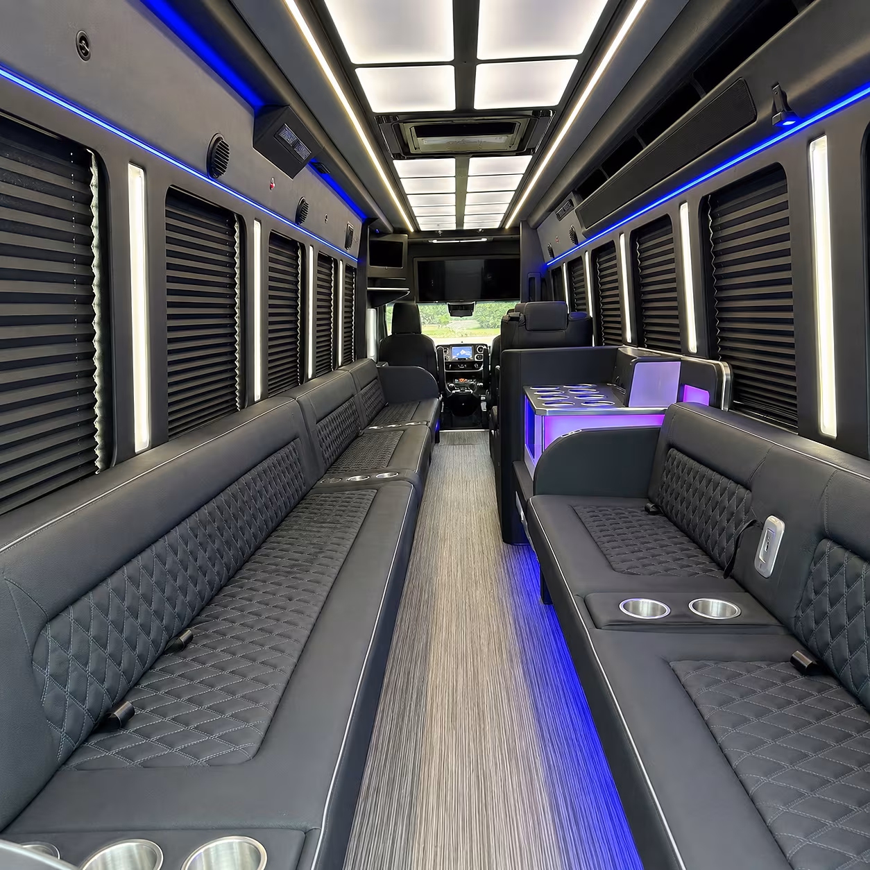 Paterson Concert & Music Festival Transportation party bus interior