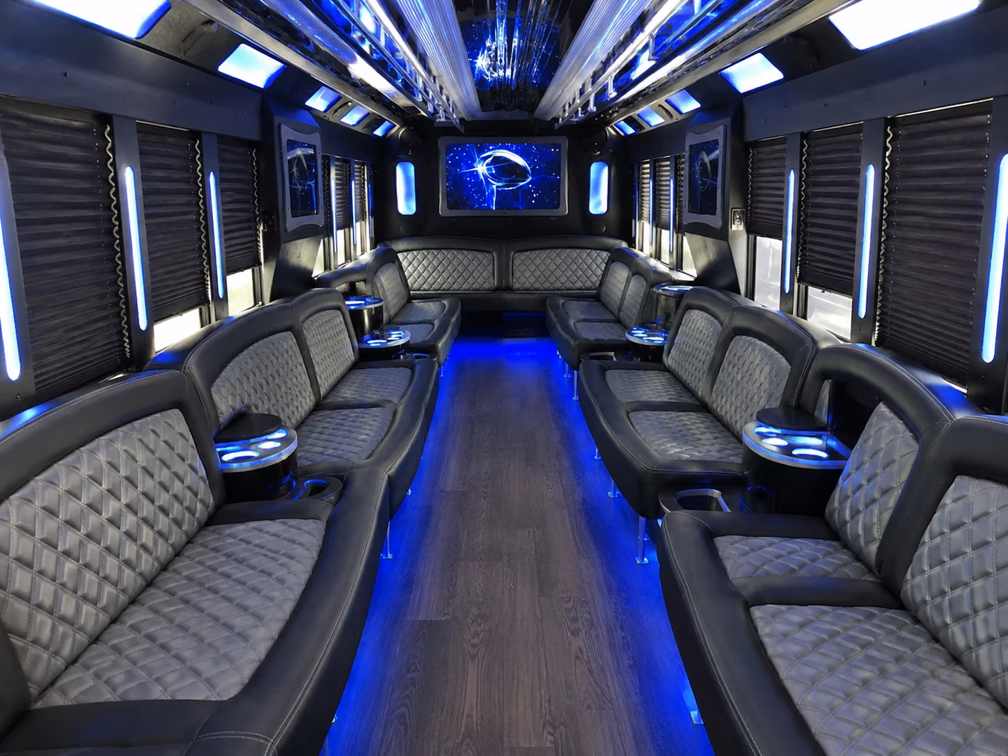 Paterson Private Event Transportation party bus exterior