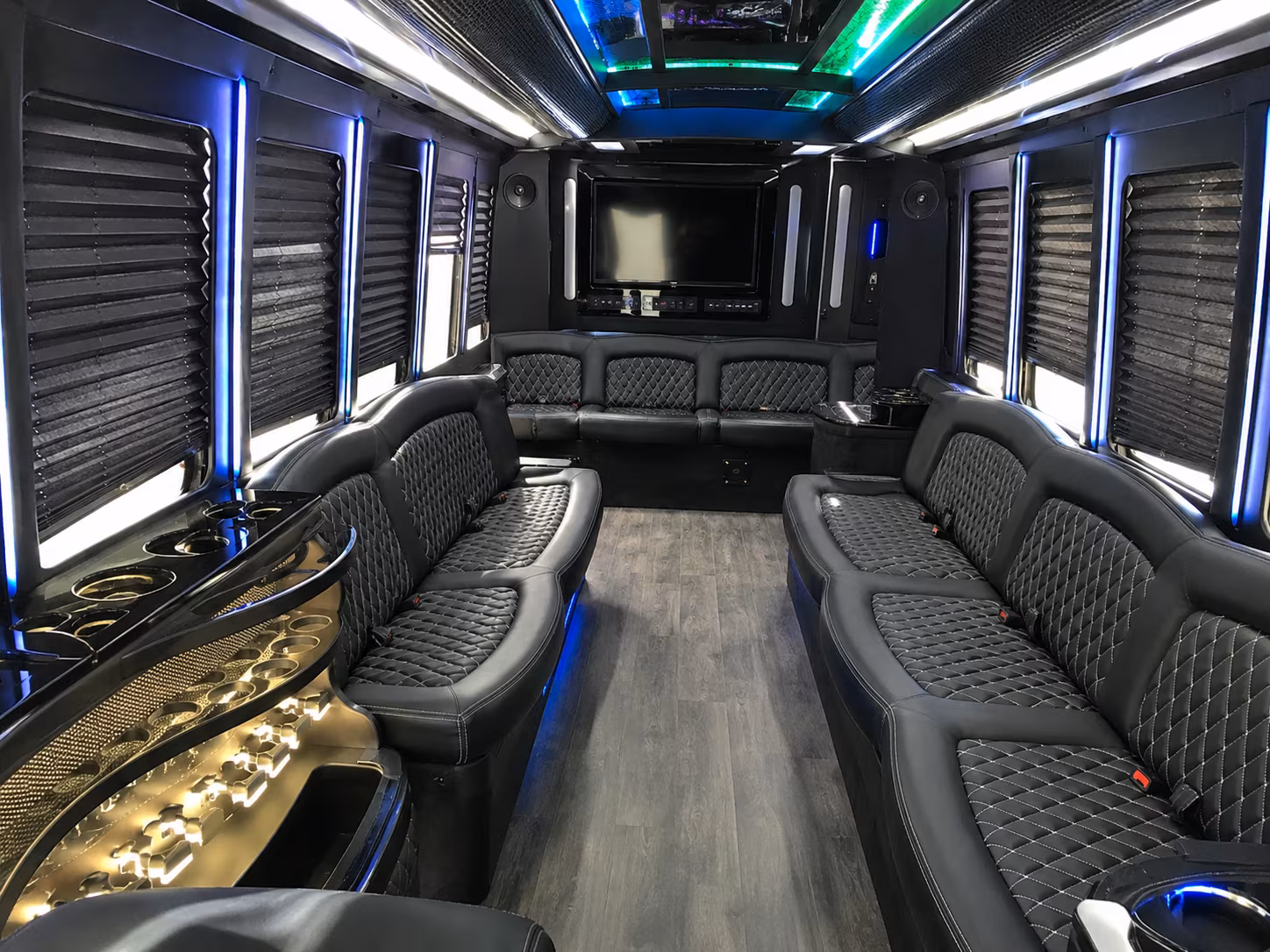 Paterson Prom & Homecoming Transportation party bus exterior