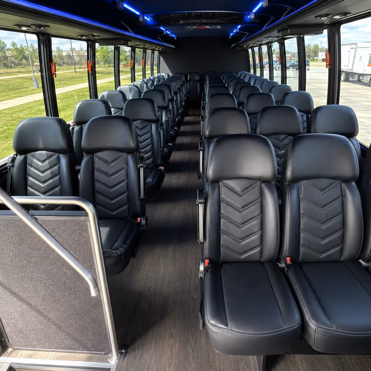 Paterson School Event Transportation party bus exterior