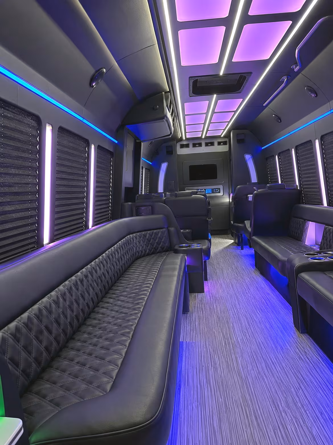Paterson Sporting Event Transportation party bus interior