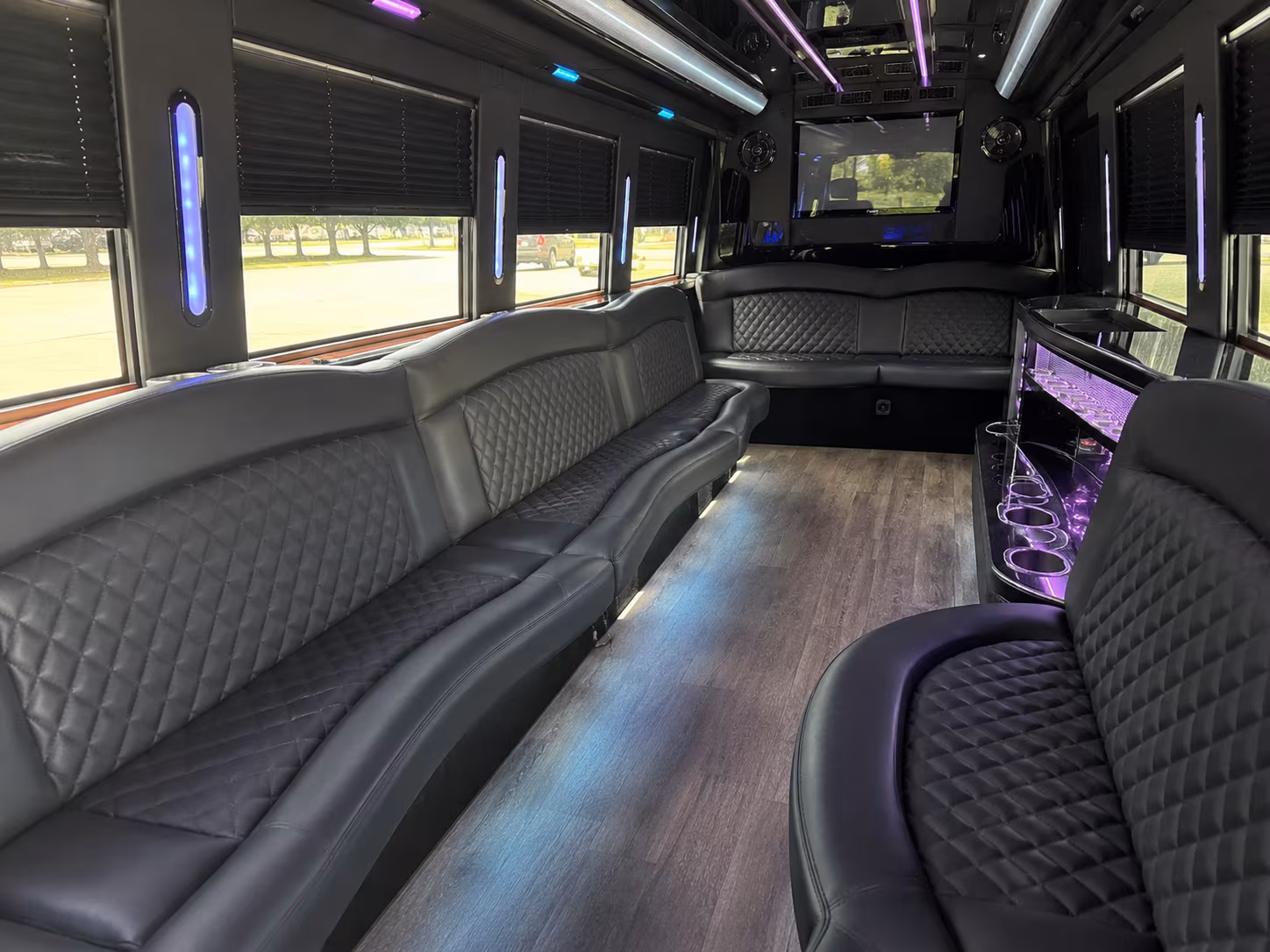 Paterson Sporting Event Transportation onboard seating