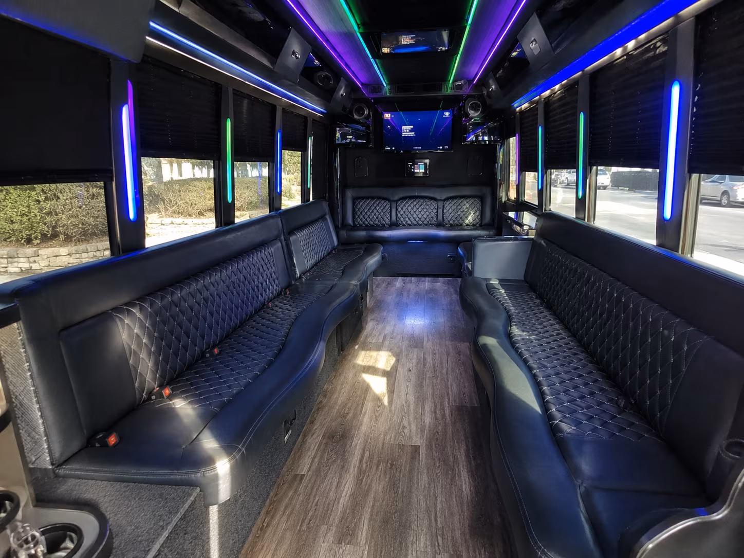 Paterson Wedding Transportation party bus interior
