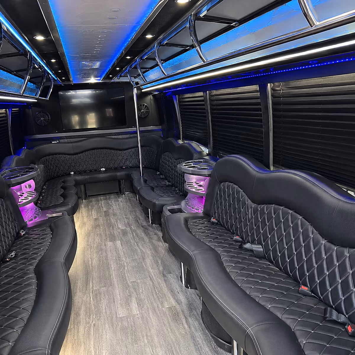 Paterson Winery Tour & Pub Crawl Transportation onboard seating